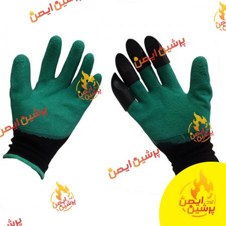 خرید مستقیم دستکش صنعتی دو رنگ درجه یک با قیمت کارخانه